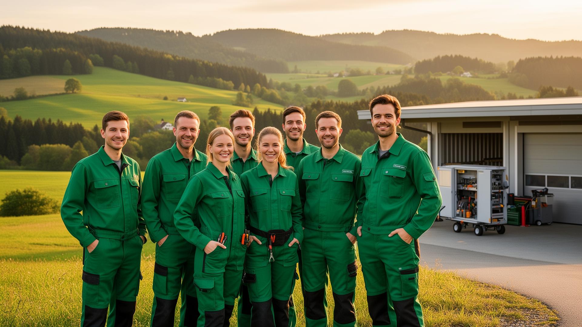 Team von Eckert Elektrotechnik in Oberschwaben